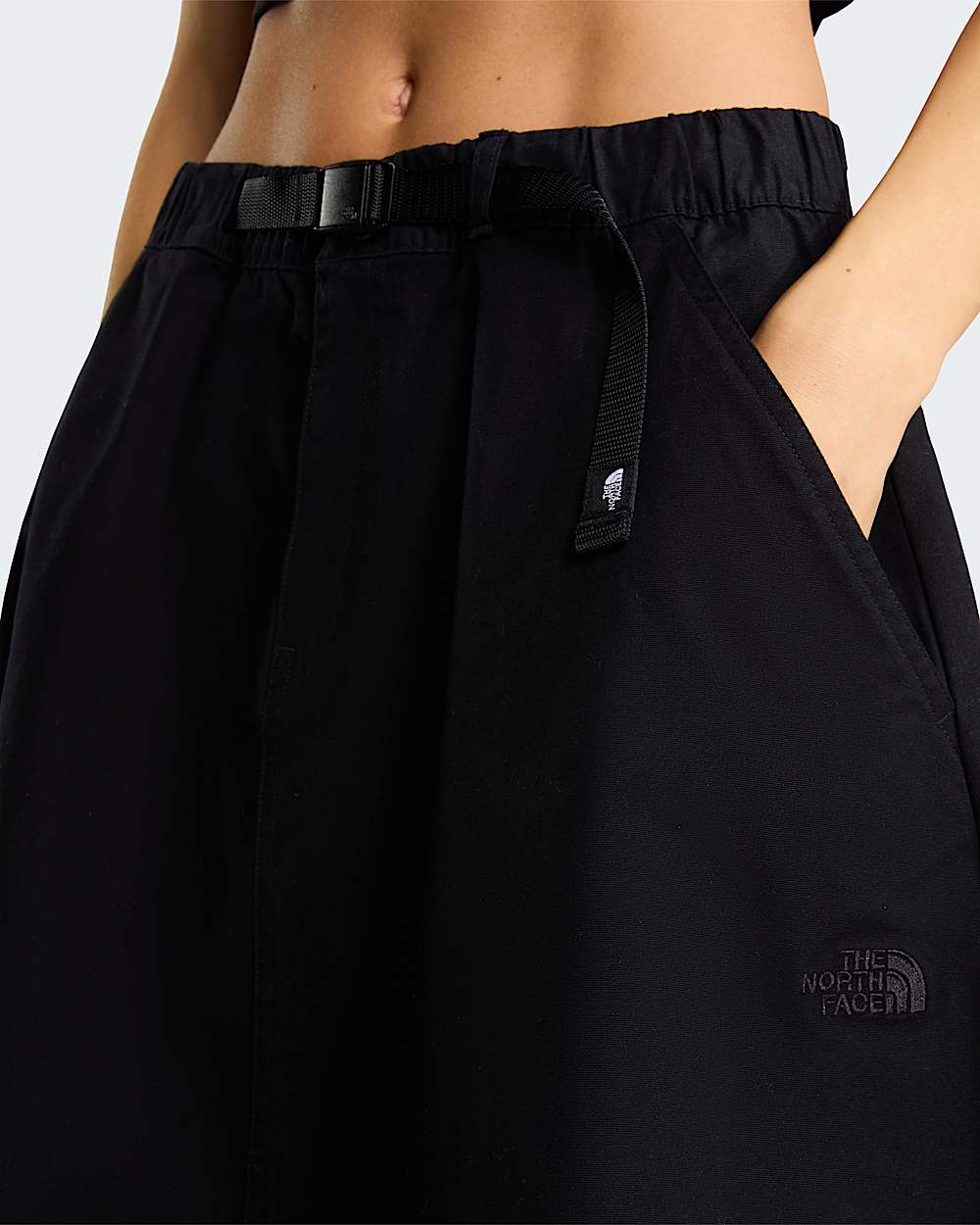 Womens Pinecrest Belted Skirt TNF TNF Black ALT5