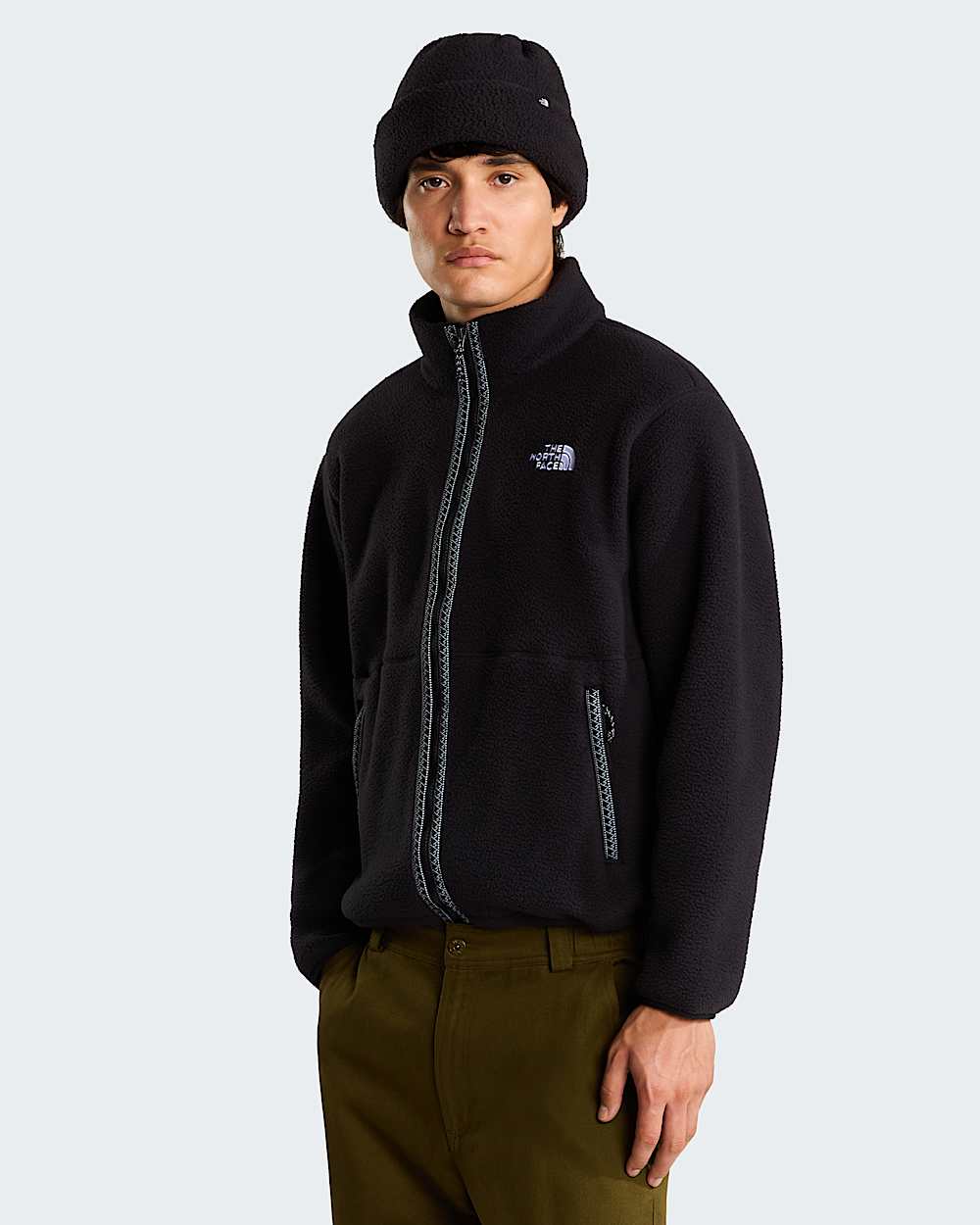 Casaco polar com fecho de correr integral TNF Fleeski para homem TNF HERO