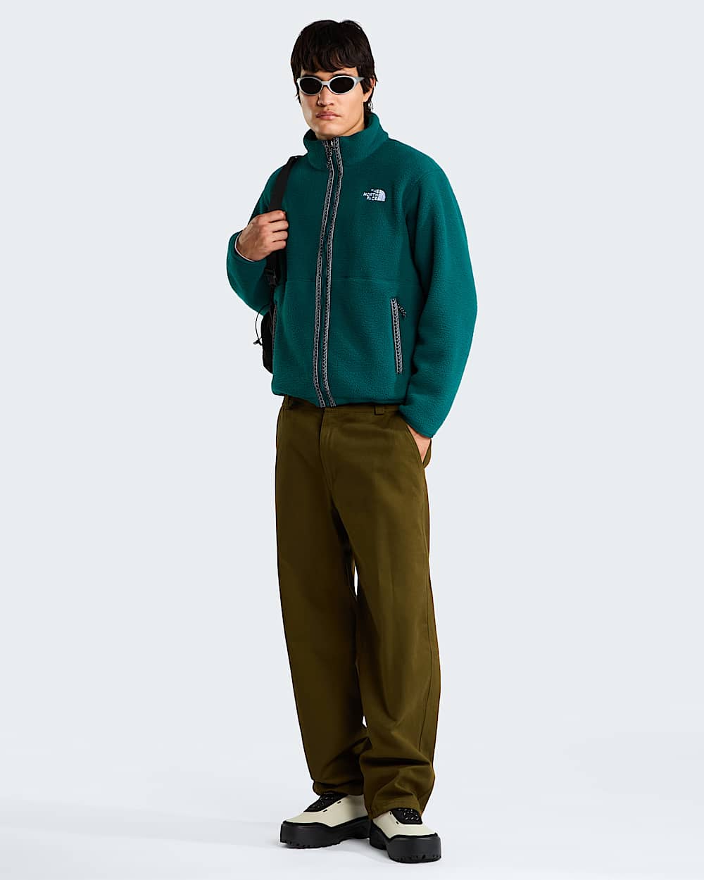 The North Face ネイビージャケット(S)カーキパンツ(M)セット Men's TNF Fleeski Full-Zip Fleece | The North Face SE