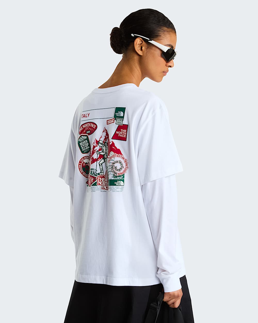 Country Stickers Italy Relaxed TShirt Unisex TNF ALT6