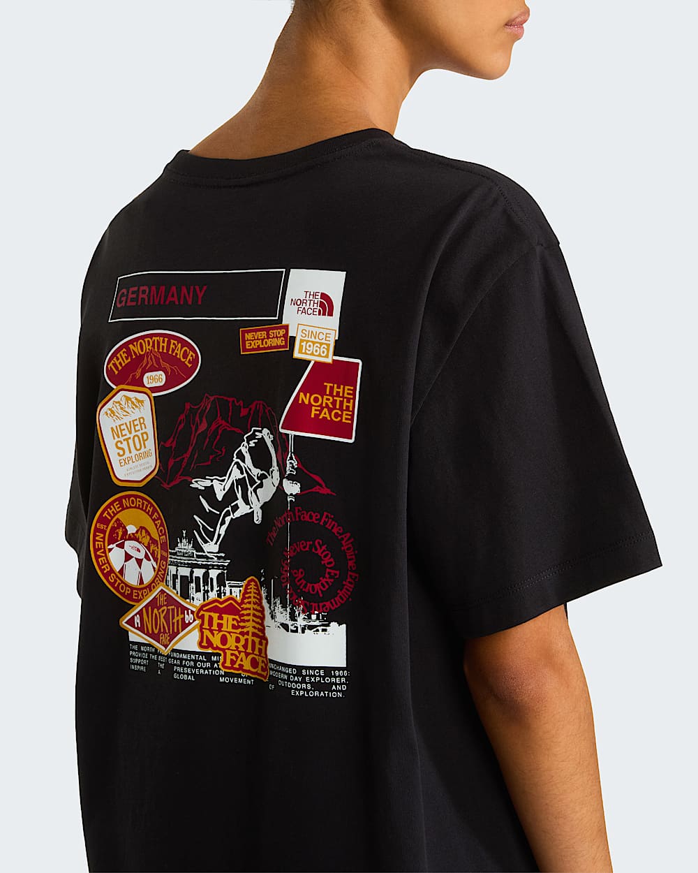 Country Stickers Germany Relaxed Tshirt Unisex TNF ALT5