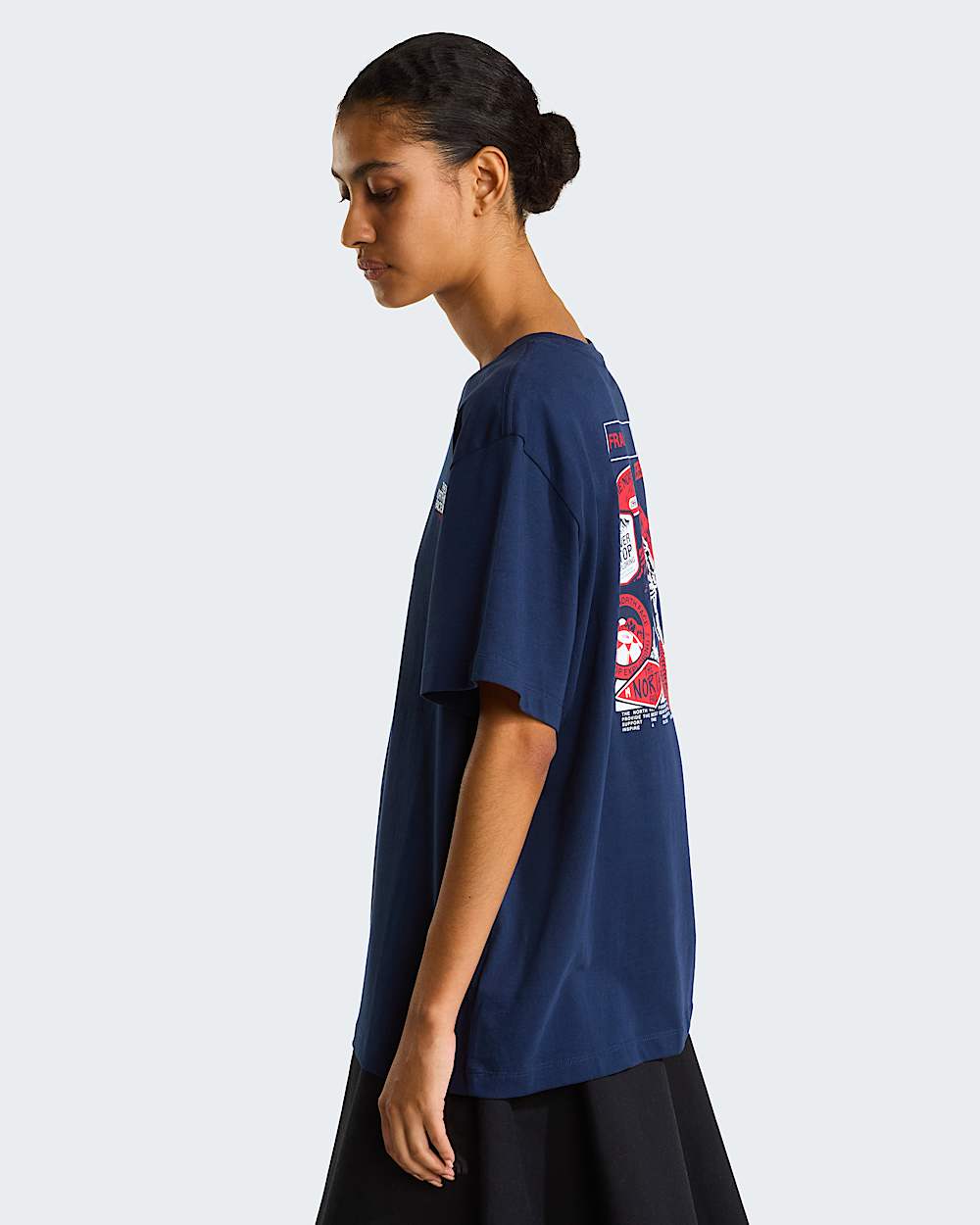 Country Stickers France Relaxed Tshirt Unisex TNF ALT3