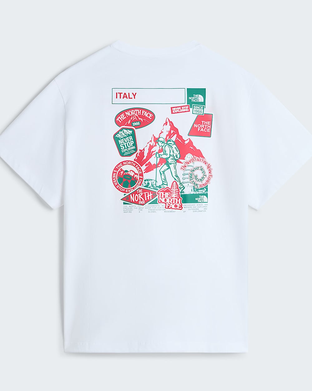 Country Stickers Italy Relaxed TShirt Unisex TNF ALT31