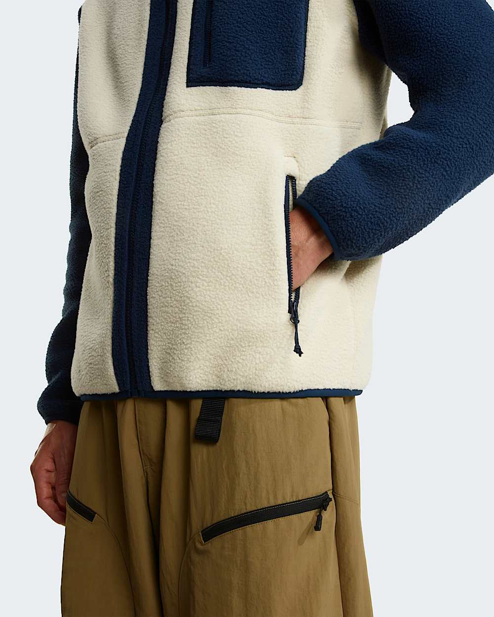 Yumiori Fleecejacke mit durchgehendem RV fr Herren TNF alt10