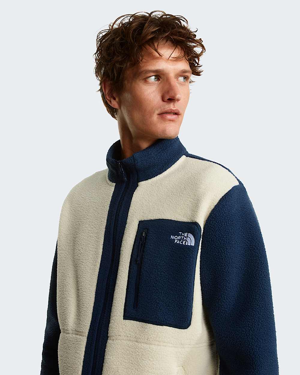 Yumiori Fleecejacke mit durchgehendem RV fr Herren TNF alt9