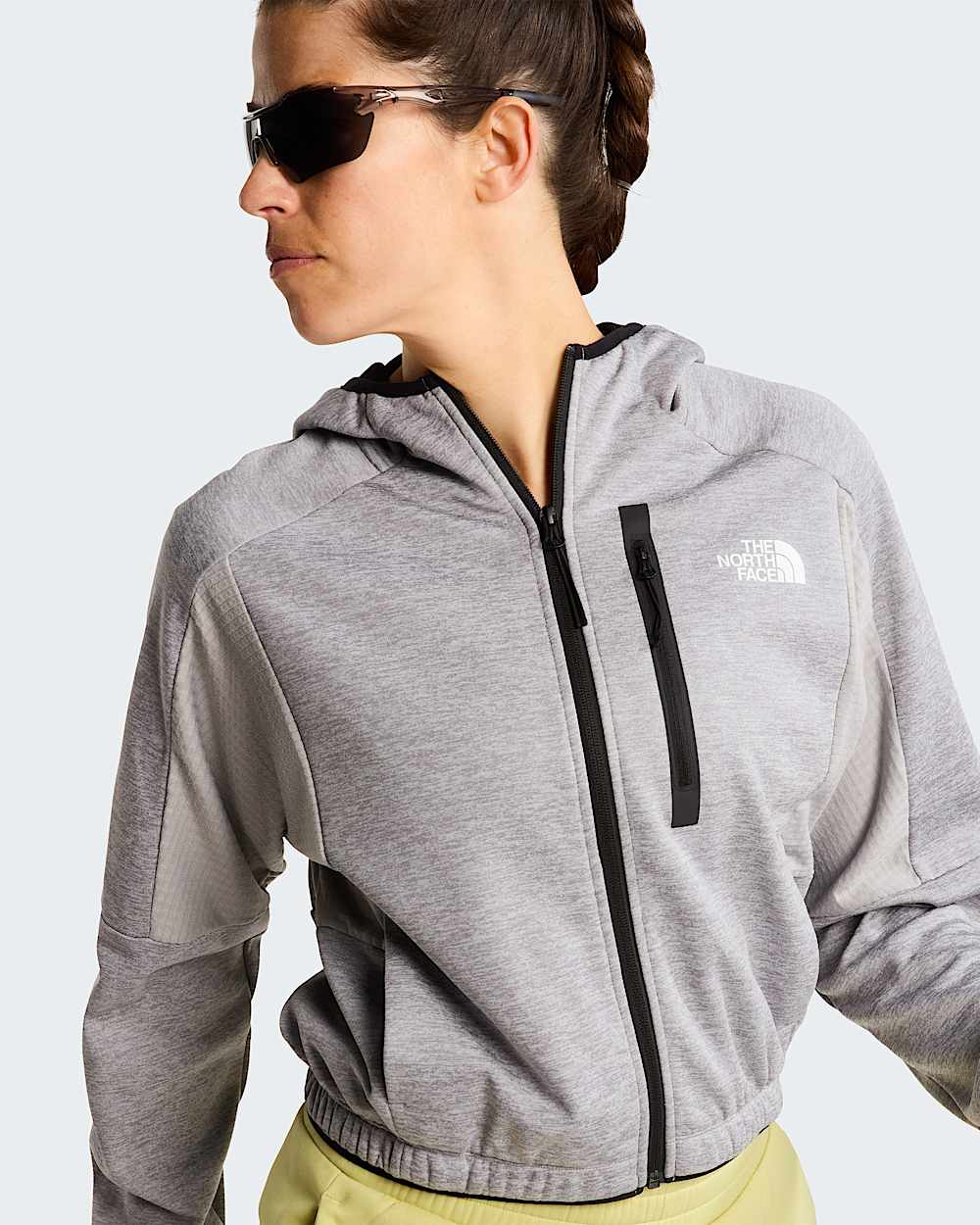 Pile Mountain Athletics con cappuccio e cerniera integrale da donna TNF alt12