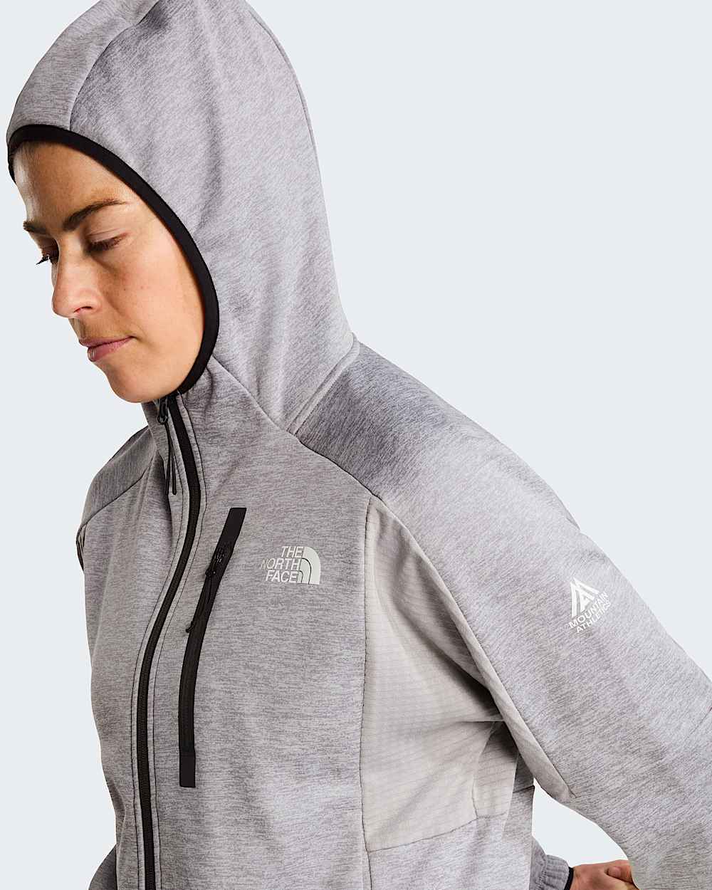 Pile Mountain Athletics con cappuccio e cerniera integrale da donna TNF alt9