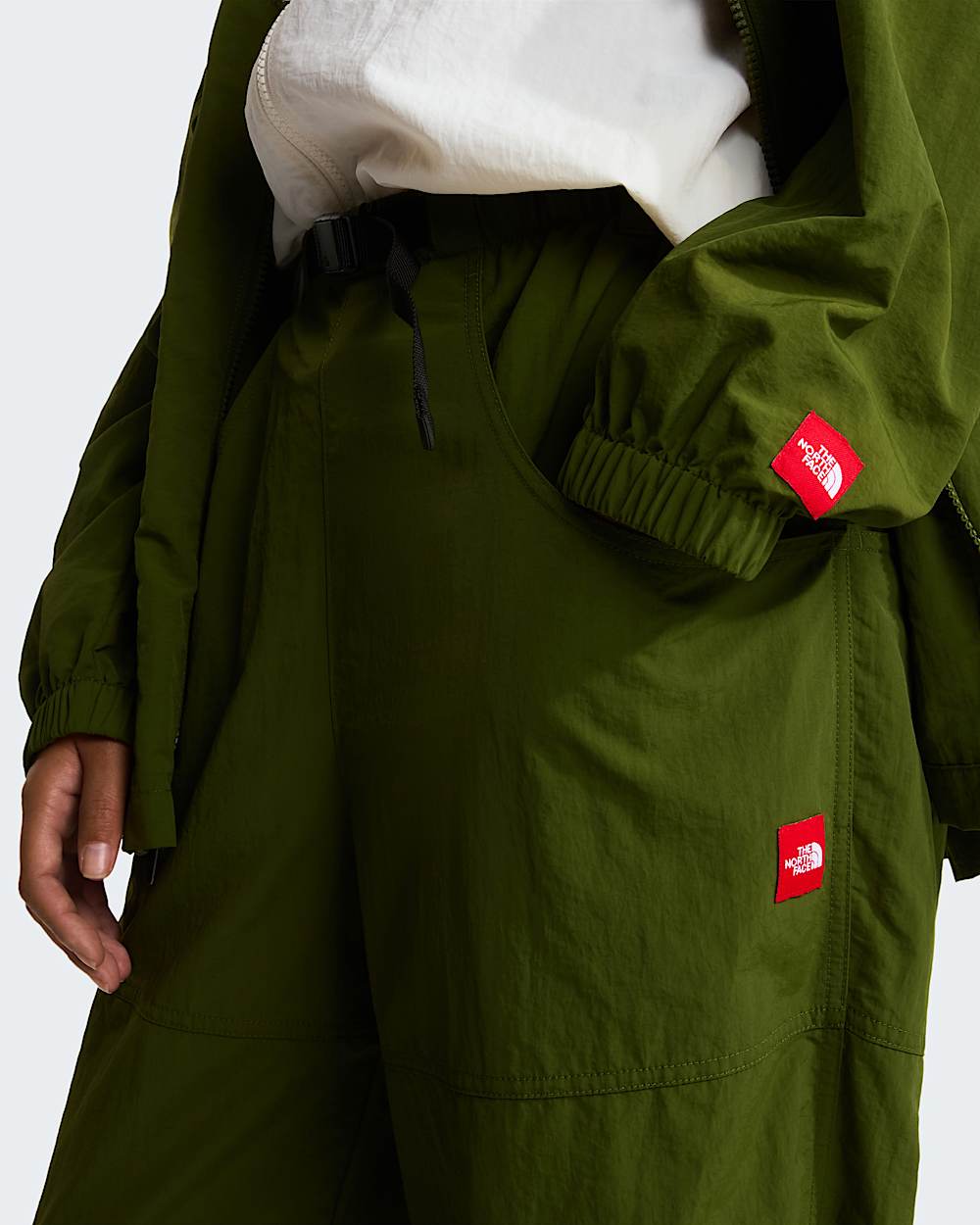 Uniseks Red Box Nylon broek met riem TNF alt19