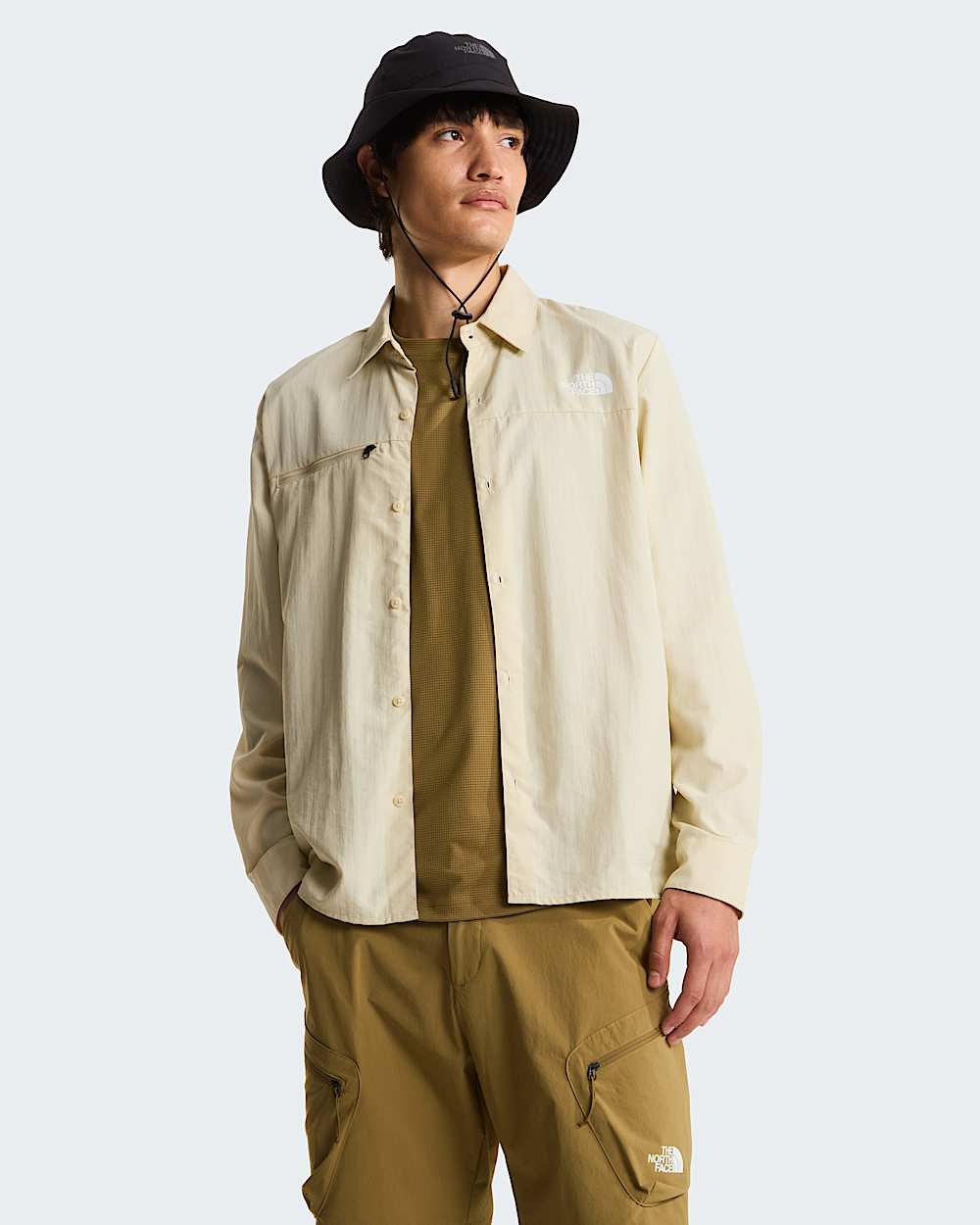 Mens Packable LongSleeve Shirt TNF alt8
