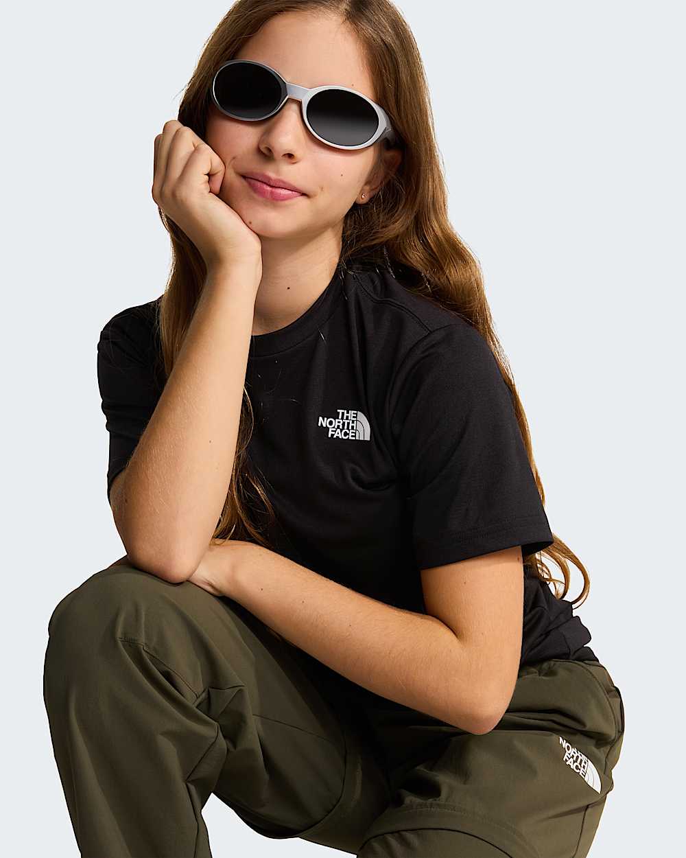 Leichte ZipoffWanderhosen fr Jugendliche TNF alt17