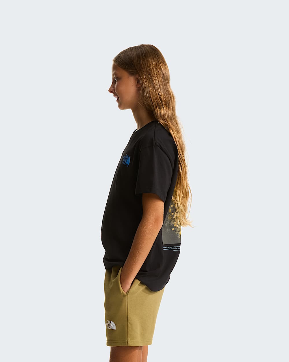 Girls Flora Relaxed TShirt TNF alt7