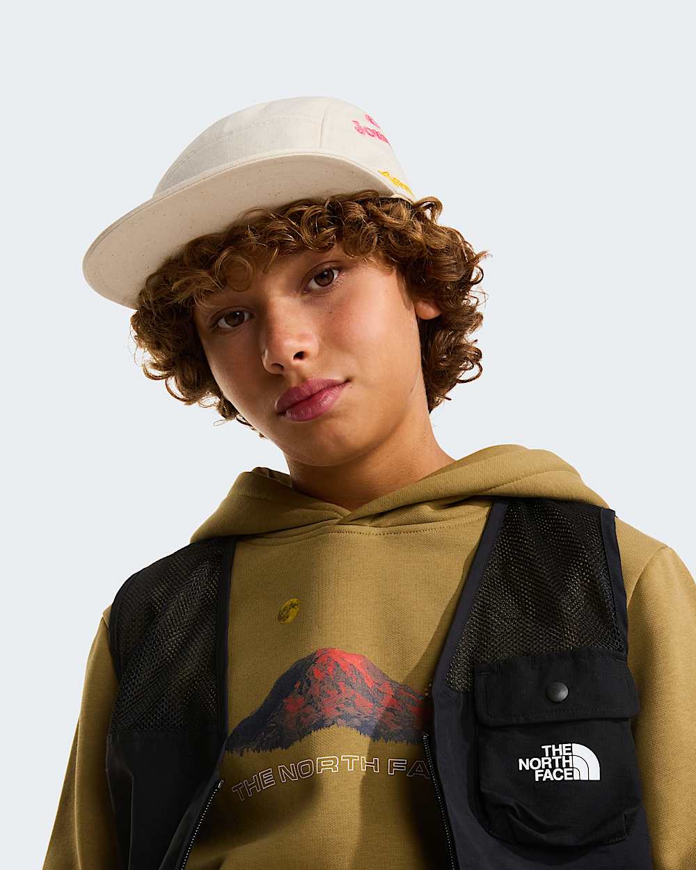 Mountain Night relaxt geschnittener Kapuzenpulli fr Jungen TNF alt10