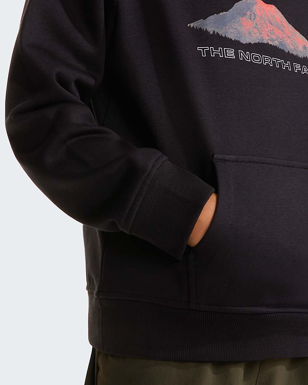Sweat  capuche dcontract Mountain Night pour garon TNF alt9