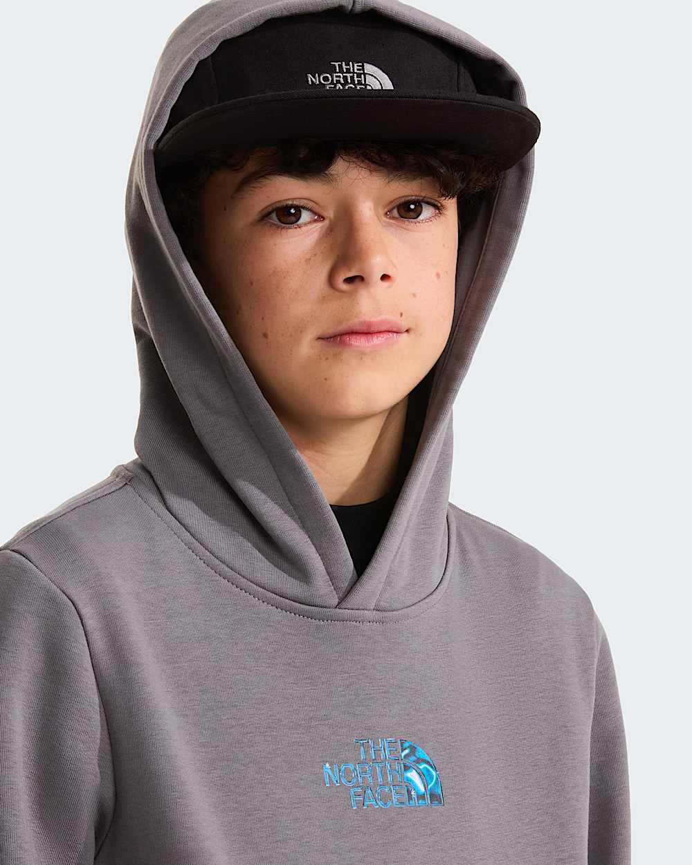 Liquid Logo normal geschnittener Kapuzenpulli fr Jungen TNF alt8