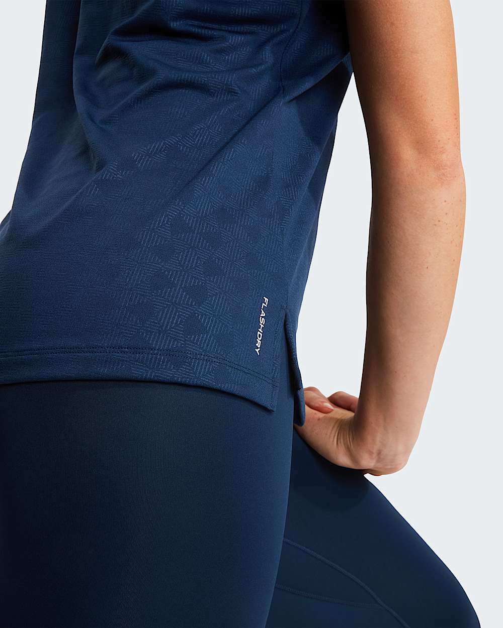 Flex Geo Regular TShirt met relifprint voor dames TNF alt9