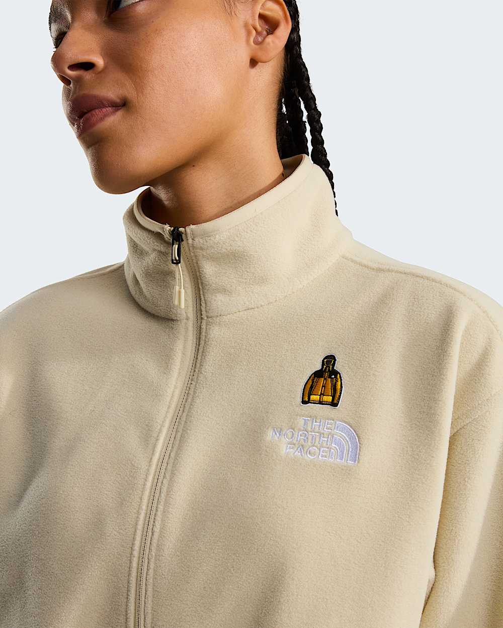 Womens 60th Anniversary Glacier Short Fleece TNF alt8