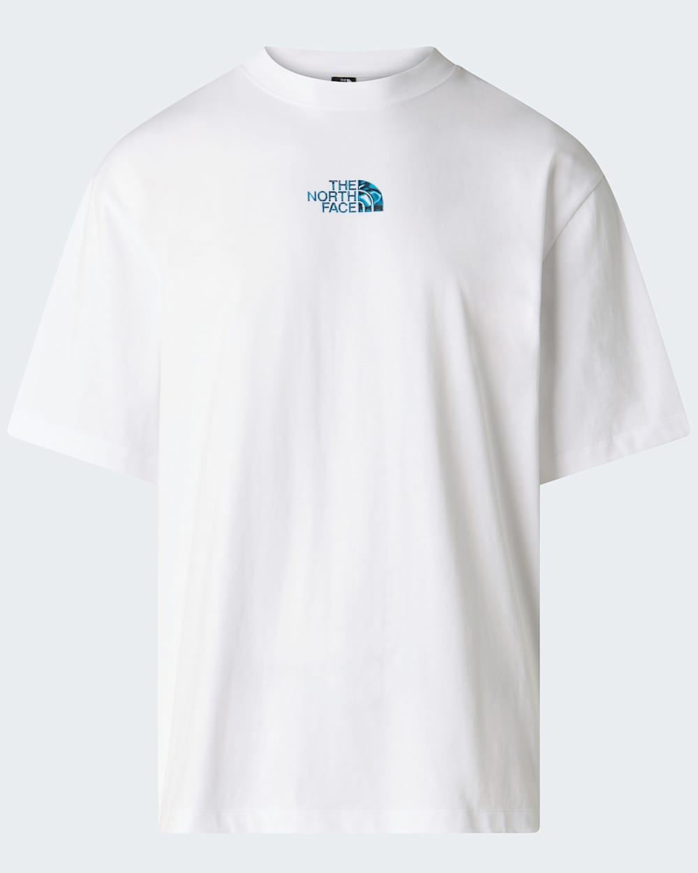 Mens Liquid Logo Oversized Graphic TShirt TNF hero