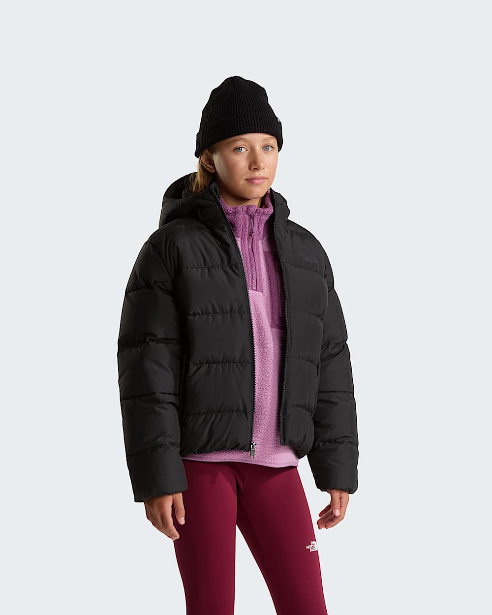 Chaqueta con capucha Frost Fall para jvenes TNF alt15