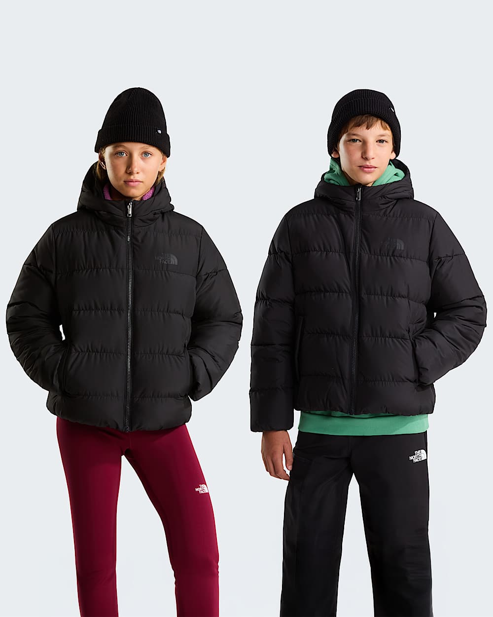 Chaqueta con capucha Frost Fall para jvenes TNF hero