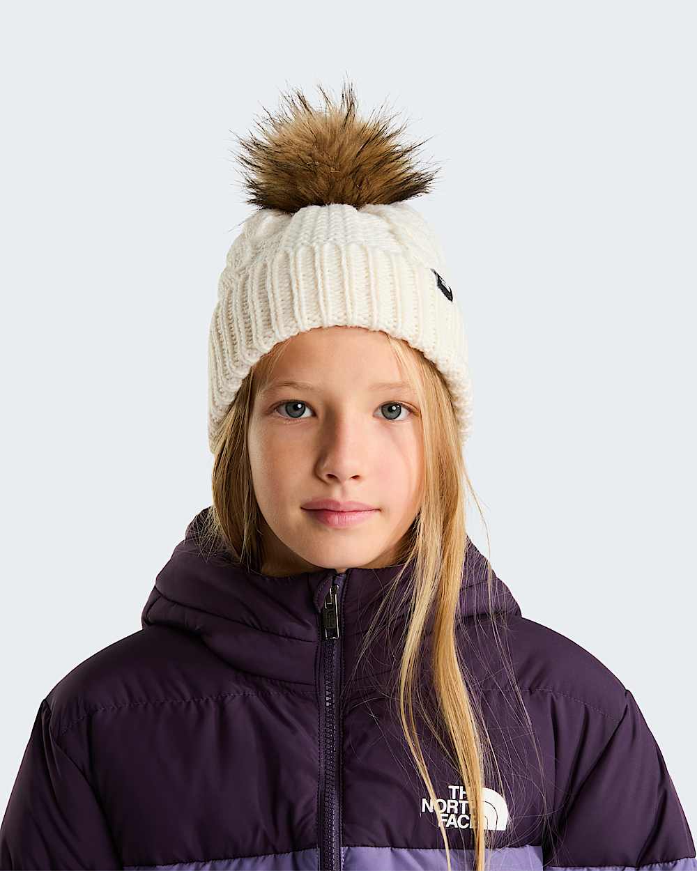 Berretto con pompon OhMega da bambini TNF alt1
