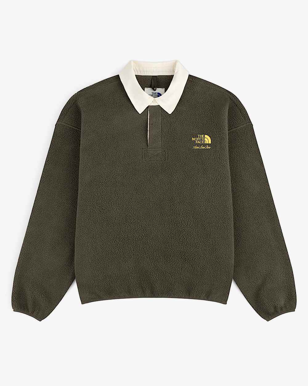 TNF X Aim Leon Dore FleeceRugbyshirt TNF hero