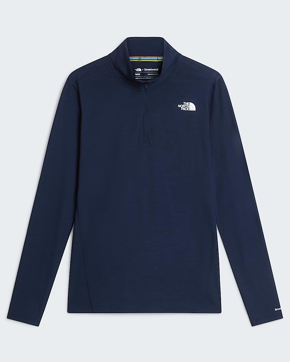 Camisola de manga comprida com fecho de correr de 14 TNF x Smartwool Merino para homem TNF alt30