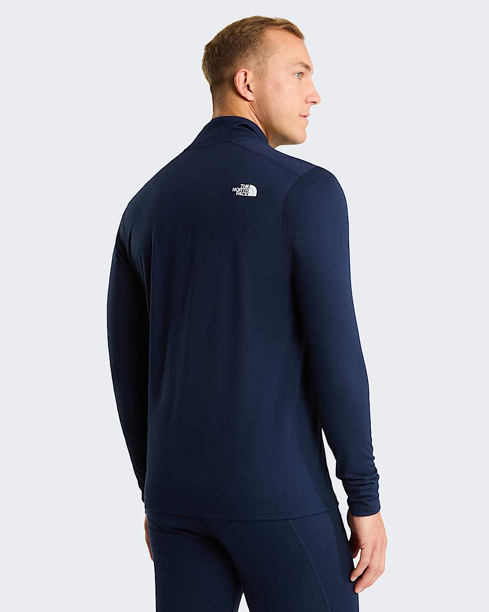 Camisola de manga comprida com fecho de correr de 14 TNF x Smartwool Merino para homem TNF alt3