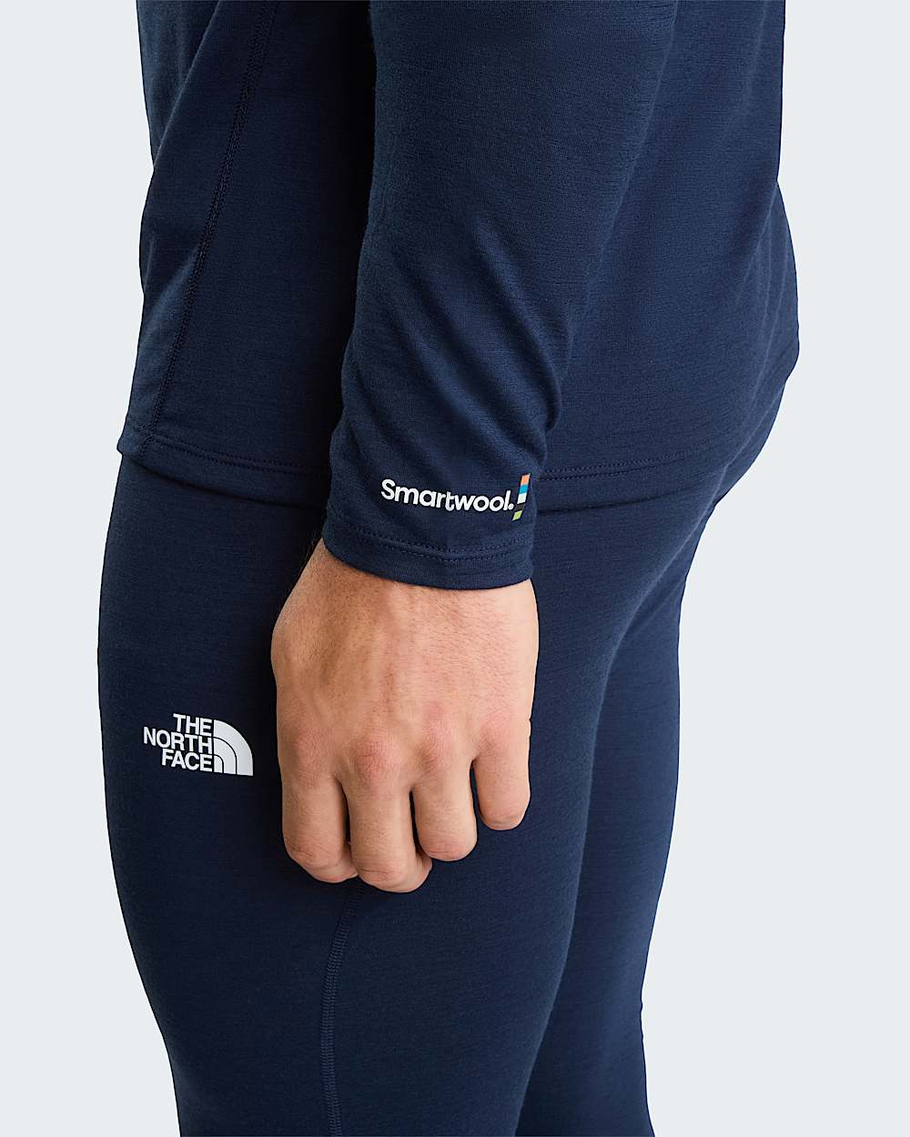 Camisola de manga comprida com fecho de correr de 14 TNF x Smartwool Merino para homem TNF alt5