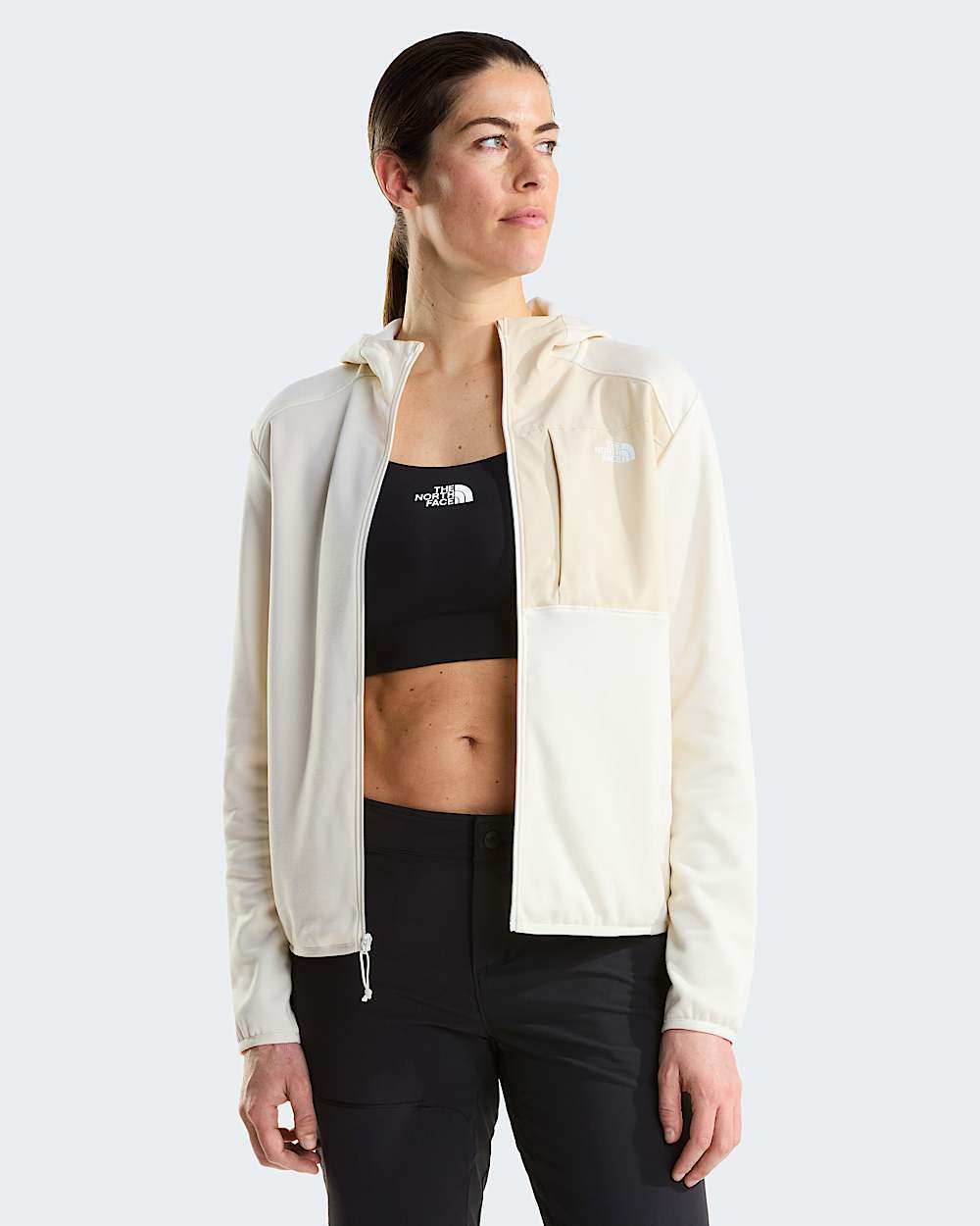 Casaco polar com Capuz TNF Performance para mulher TNF alt4