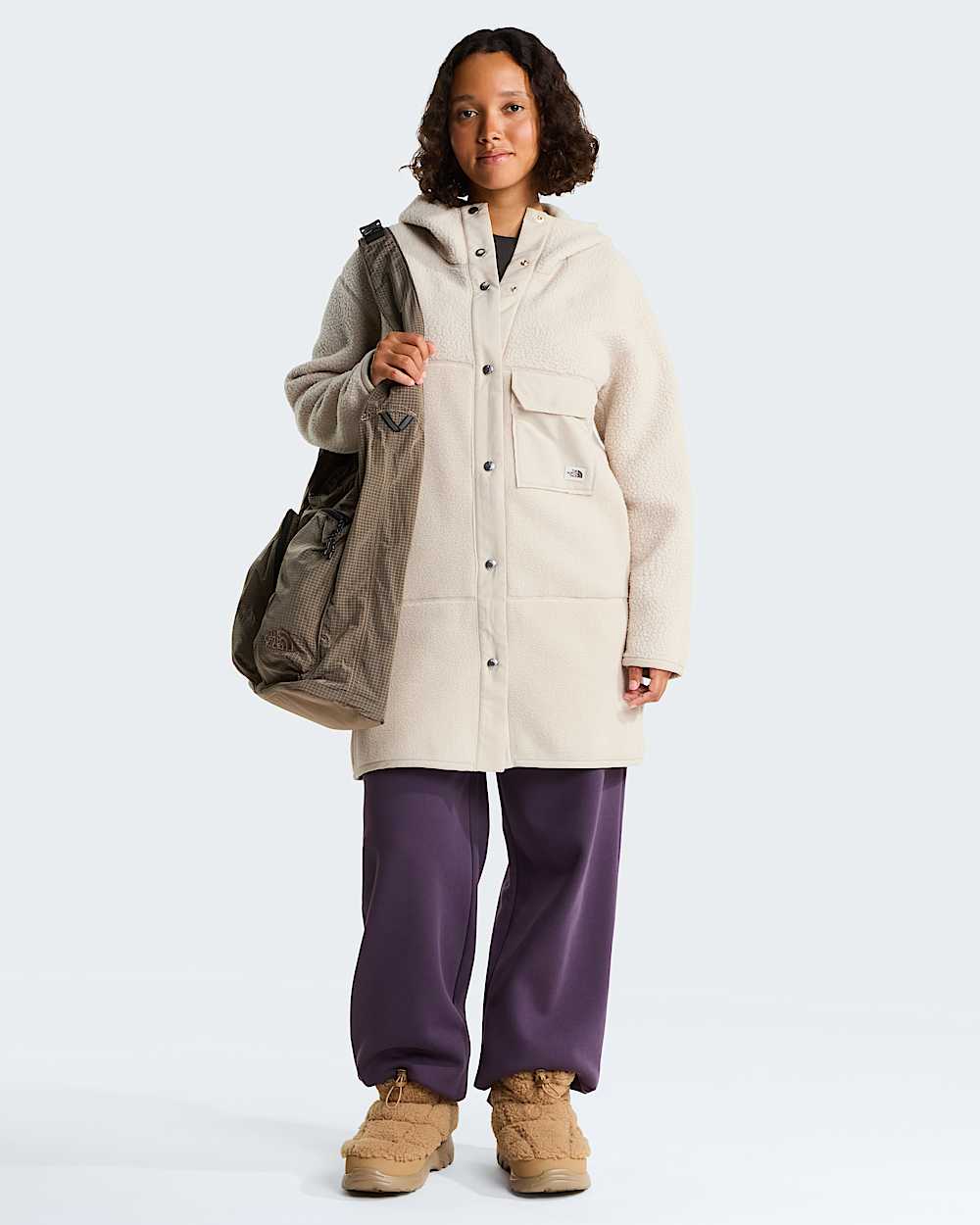 Nuptse Traction Chukka Fleece Boots TNF alt5