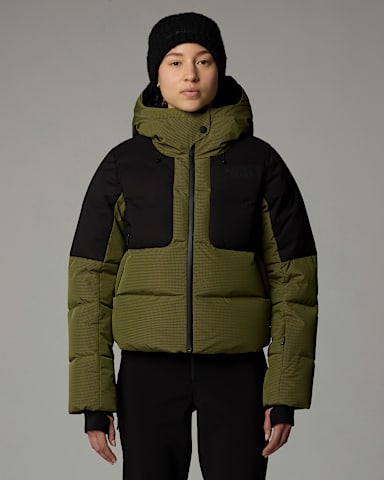 Zkrcen pov bunda Cold Spell pro dmy TNF Forest Olive hero
