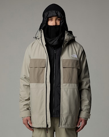 Mens Fourbarrel Triclimate 3in1 Jacket TNF Clay GreyTNF Black HERO