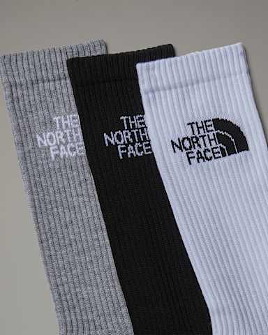 Multi Sport Cushion Crew Socks TNF Black Assorted ALT2