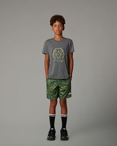 Boys Relaxed Graphic TShirt TNF Smoked Pearl ALT1