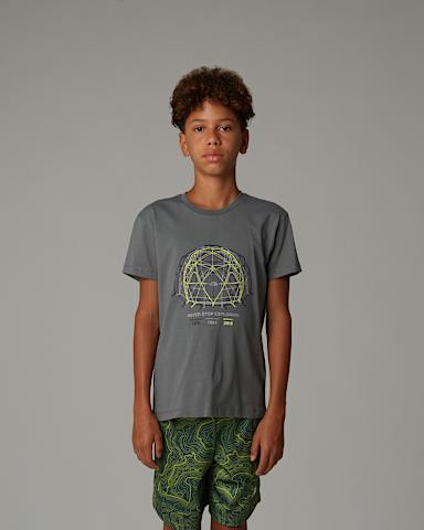 Boys Relaxed Graphic TShirt TNF Smoked Pearl HERO