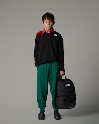 Oversized VarsityTshirt met lange mouwen en print voor tieners TNF TNF Black ALT1