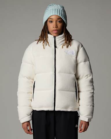Womens Polar Nuptse Jacket TNF White Dune ALT2