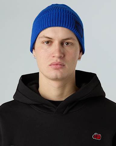 TNF Logo Box Cuffed Beanie TNF TNF BlueTNF Blue ALT1