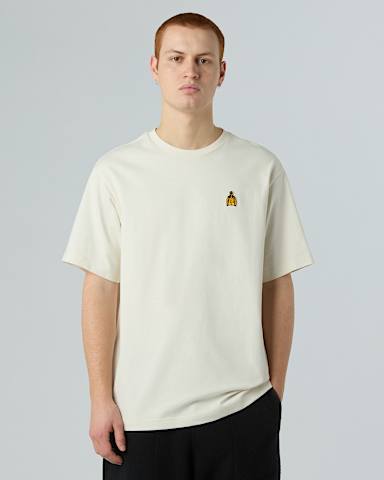 Tshirt dcontract Icon Mountain Jacket unisexe TNF White Dune ALT2