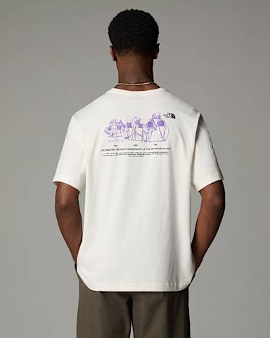 Tshirt descontrada Mountain Jacket Anniversary TNF White Dune ALT2