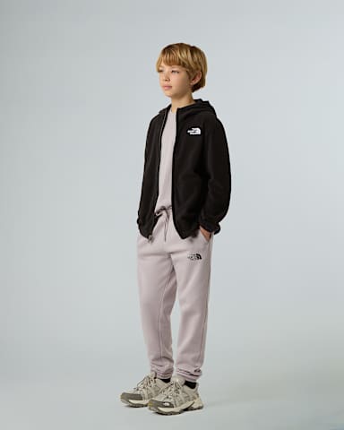 Teens Glacier Hooded Fleece Jacket TNF TNF Black ALT1