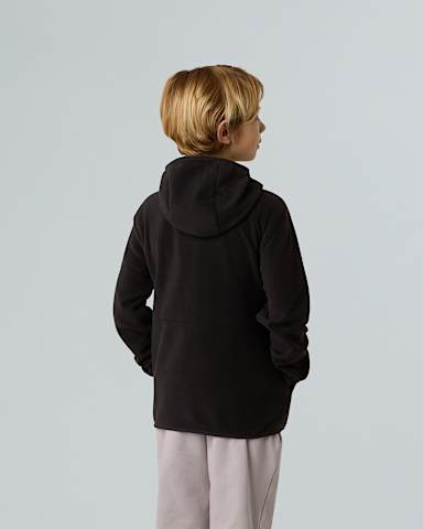 Teens Glacier Hooded Fleece Jacket TNF TNF Black ALT2