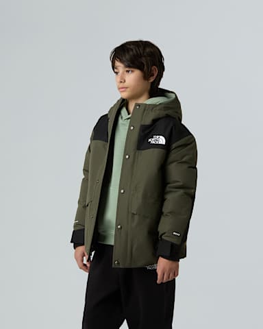 Veste en duvet Mountain pour enfant TNF New Taupe Green ALT3