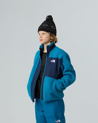 Casaco polar com fecho de correr integral Yumiori para rapaz TNF Dusk BlueSummit Navy ALT3