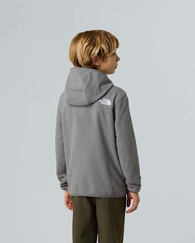 Teens Glacier FullZip Fleece TNF TNF Mid Grey Heather ALT2