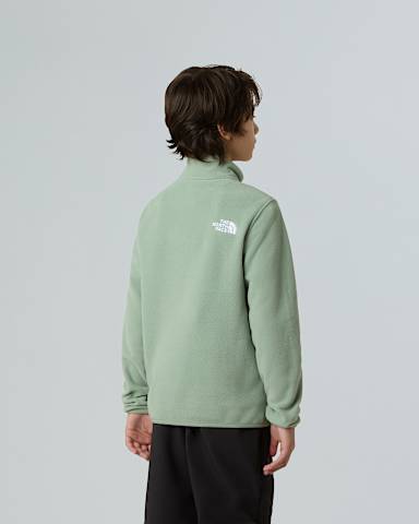 Pile Glacier con cerniera a 14 da ragazzi TNF Slate Moss ALT2