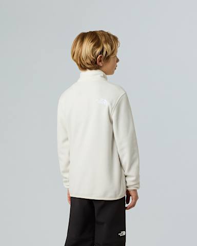 Polaire col zipp 100 Glacier pour enfant TNF White Dune ALT2