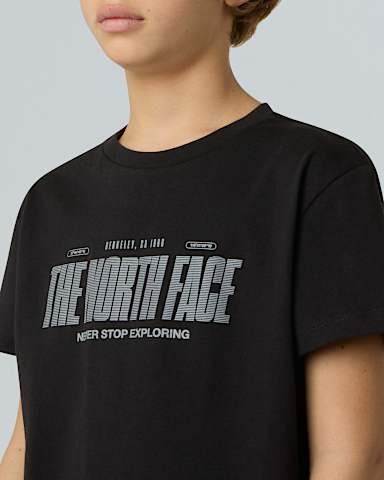 Boys Reflective Logo Relaxed TShirt TNF TNF Black ALT3