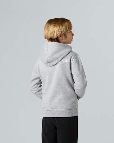 Teens Drew Peak Pullover Hoodie TNF TNF Light Grey Heather ALT2