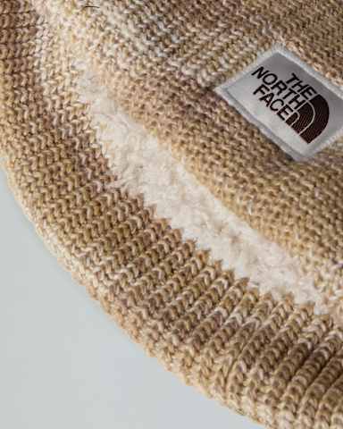 Salty Bae Lined Beanie TNF White Dune alt3